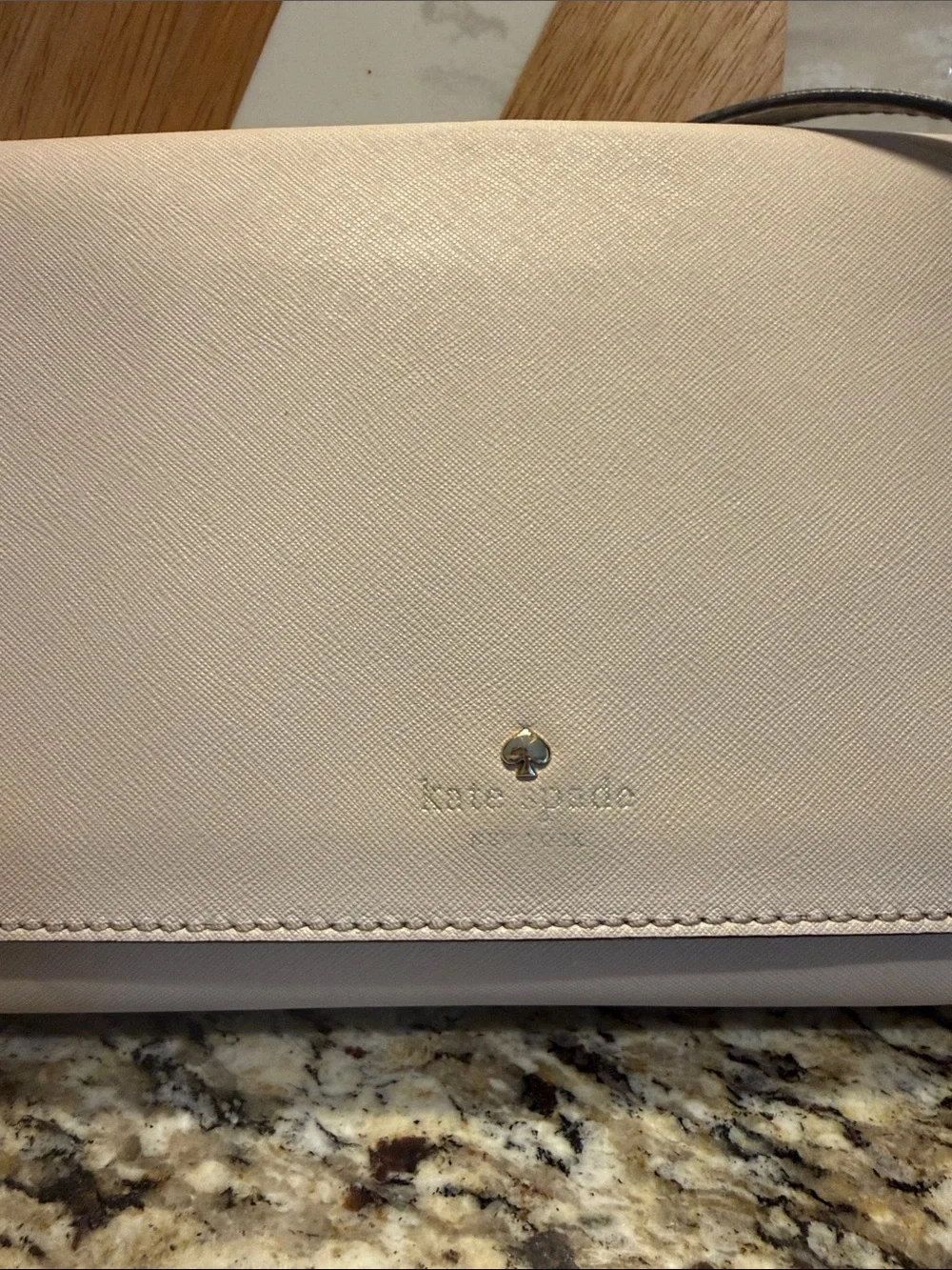 kate spade cream leather crossbody with chain strap